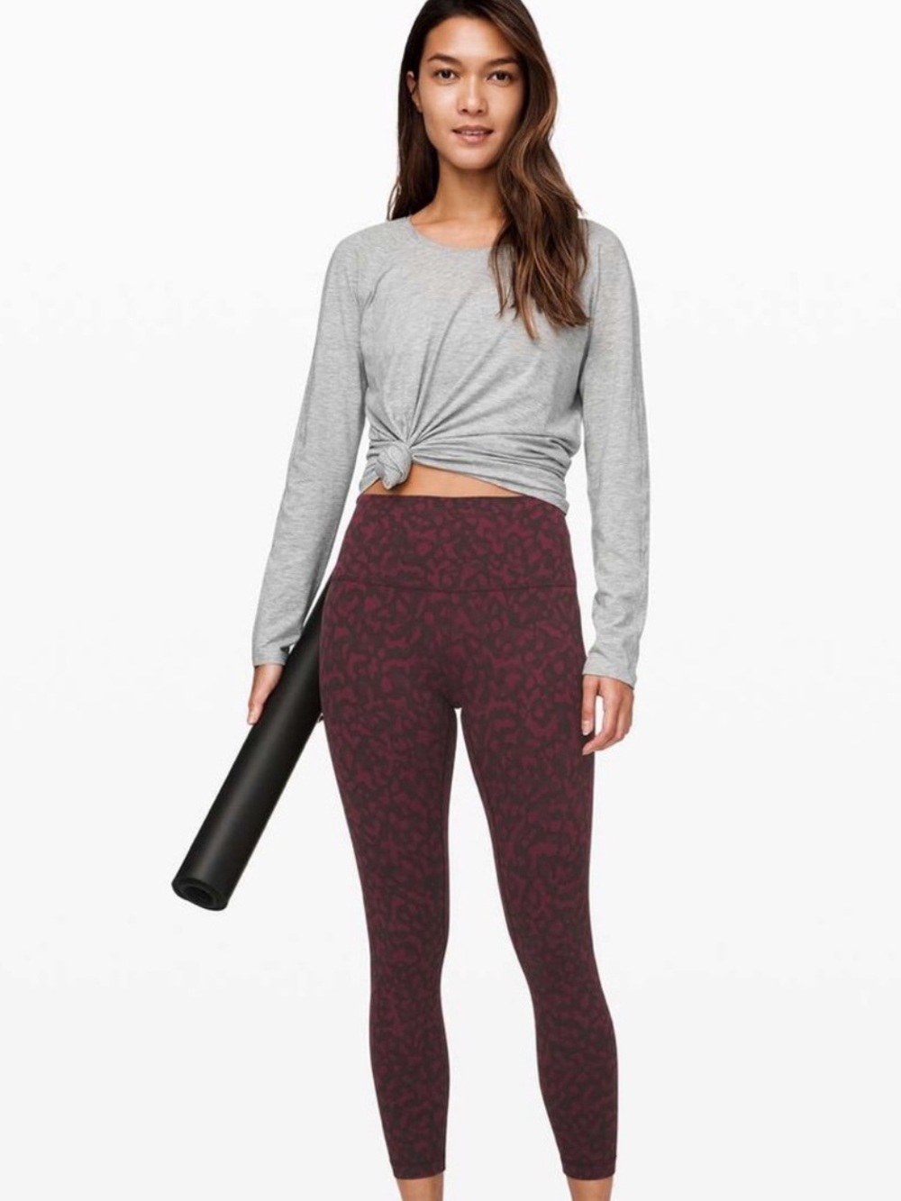 Lululemon Camo Align Cropped Leggings Size 6